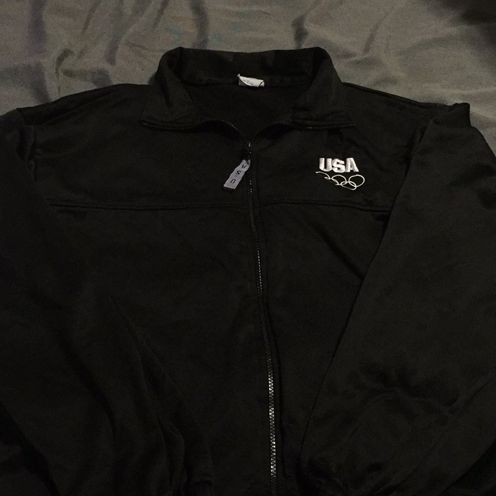 Black USA Olympic committee Jacket